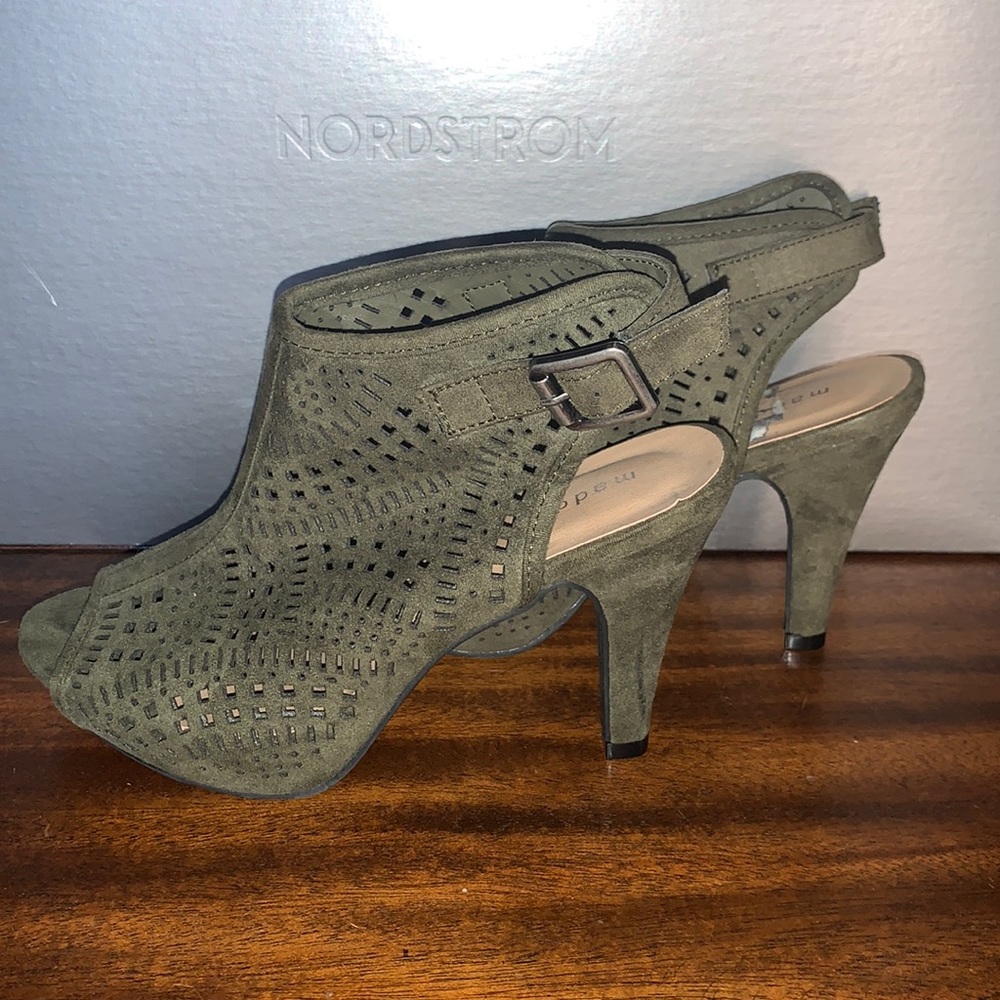 Madden girl vegan suede heels